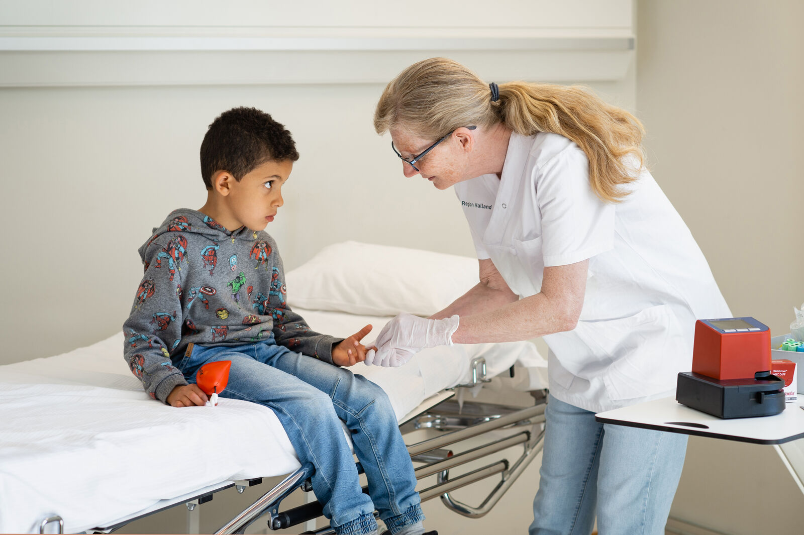 Doctor and child patient