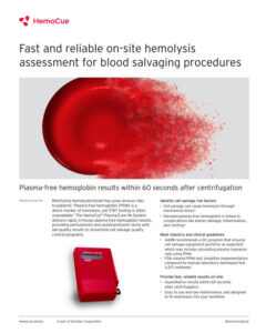 Front picture of the document plasma low in perfusion in the US