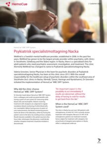 Custumer story in psychiatry- HemoCue